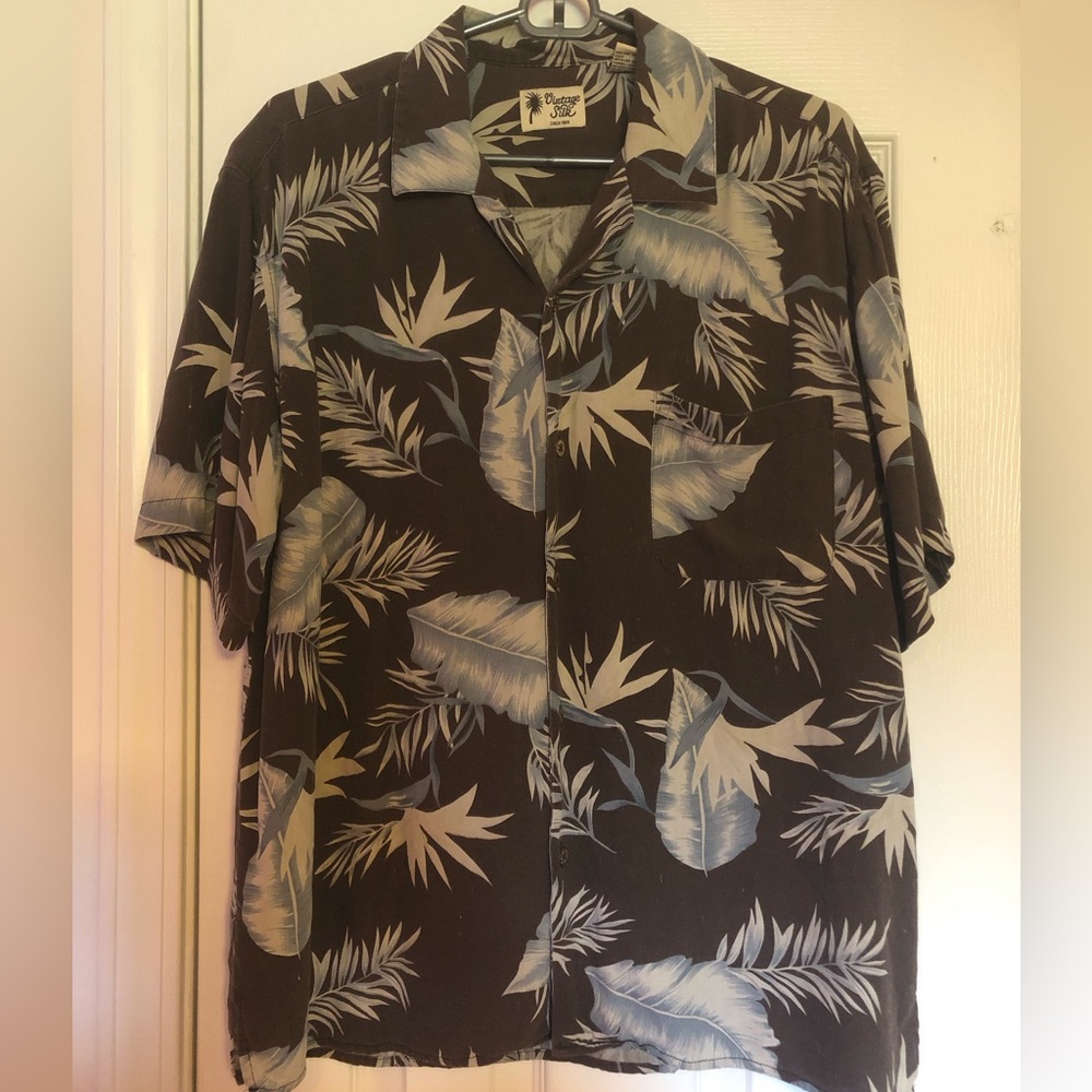 Vintage silk Hawaiian shirt